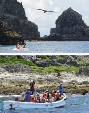 Funcionarios de Tokyo inspeccionan las islas Senkaku antes de comprarlas
