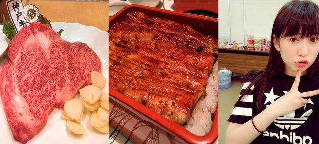Catering de Keyakizaka con carnes finas, el "unaju" real y la dotación de Ramen instantáneo de SKE